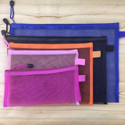 A4 Size Nylon Zipper Folder