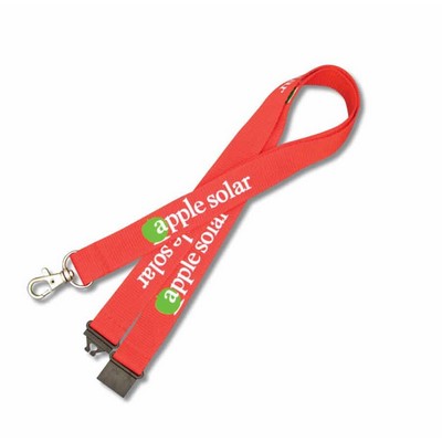 3/4" Nylon Lanyard w/ Safety Breakaway