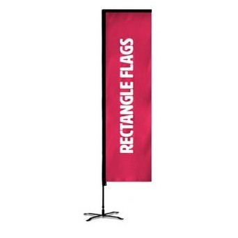 Rectangle Feather Flags (Medium, Single Sided)