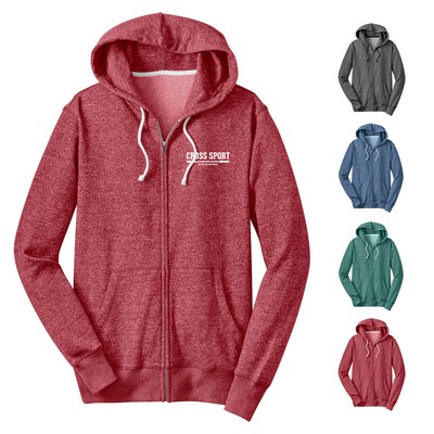 District® Male Youth's Marled Zippered Hoodie