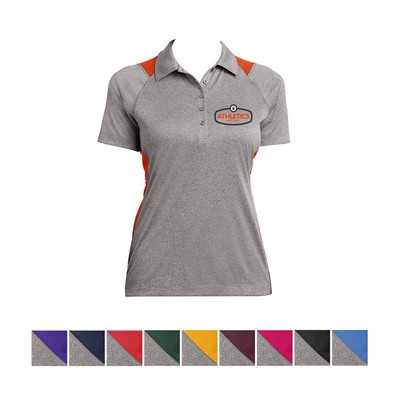 Sport-Tek® Women's Colorblocked Heather Polo