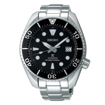 Seiko Prospex SPB101 Men's Diver Watch - Silver & Black