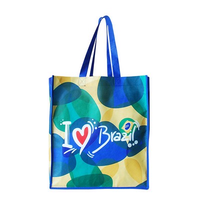 Full Color Shopping Tote Bag with Gusset (13" x 15"x 10")