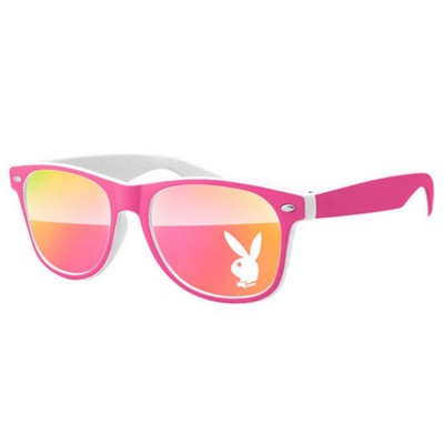 2-Tone Retro Mirror Sunglasses