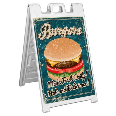 A-Frame Sidewalk Sandwich Board Sign