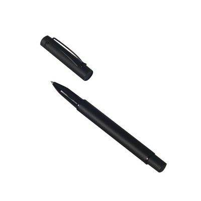 Swarovski Series - Matte Black Premium Metal Roller Pen with Wire Pocket Clip