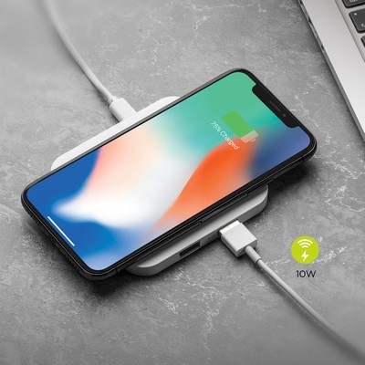 10W Wireless charging with Dual USB Ports