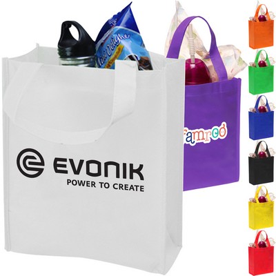 Recyclable Gift Bag Non-Woven Tote Bag W/ Gusset USA Decorated (8.15" X 10" X 3.5")