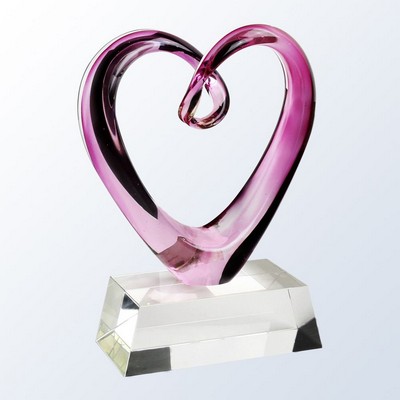 Heart Award w/Clear Base