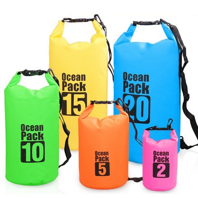 Floating Water Resistant Cylindric Dry Bag 15L