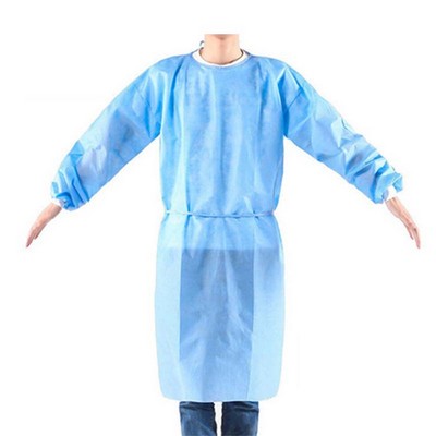 Disposable Isolation Non-woven Gown With PE Film