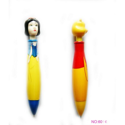 Retractable Ballpoint Pen w/Top Head In Custom Shape