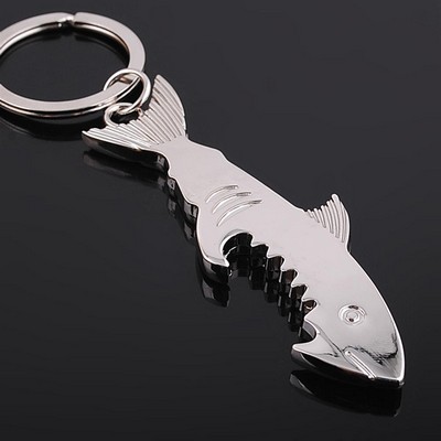 Shark Shaped Key Chain W/Bottle Opener