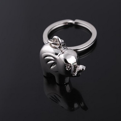 3D Elephant Shaped Key Chain