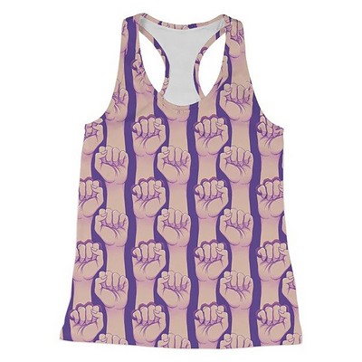 Custom Dye Sublimated Racer Back Tank Top- Women's - USA MADE