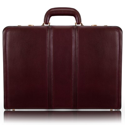 COUGHLIN | 4.5" Burgundy Leather Attaché | McKleinUSA