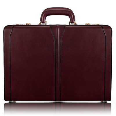 TURNER | 4.5" Burgundy Leather Attaché | McKleinUSA