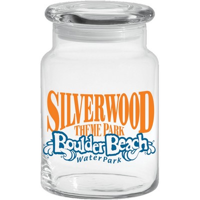 26 Oz. Apothecary Jar w/Flat Lid