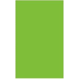 Fluorescent Green Rectangle Labels - 2.5" x 4"