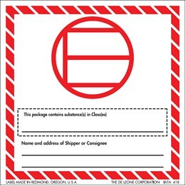 Dangerous Goods in Excepted Quantities Special Handling Paper Labels - 4" x 4"