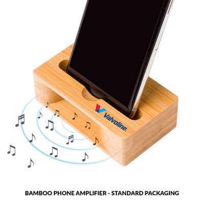 Bamboo Phone Amplifier with Standard Packaging