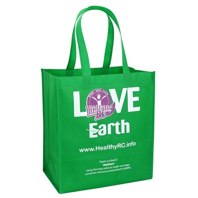 Custom 80g Non-Woven PP Tote Bag 13"x15"x8"