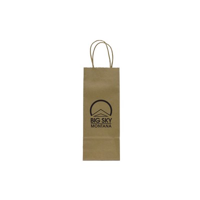 Kraft Paper Shopping Bag (5.25"x3.25"x13")