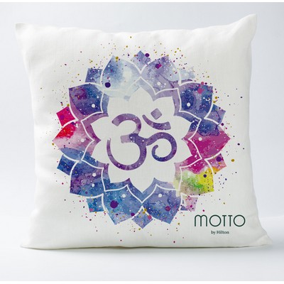 Mantra Throw Pillow 16''