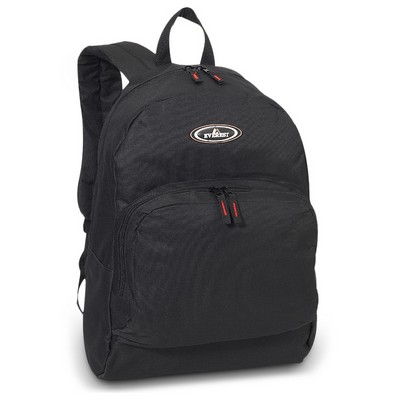 Everest Classic Backpack w/Front Organizer, Black