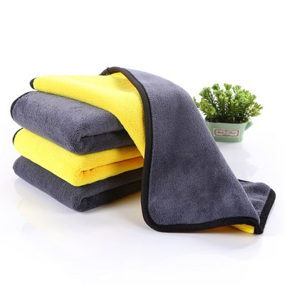 Thickened Water Absorption Coral Velvet Car Towel