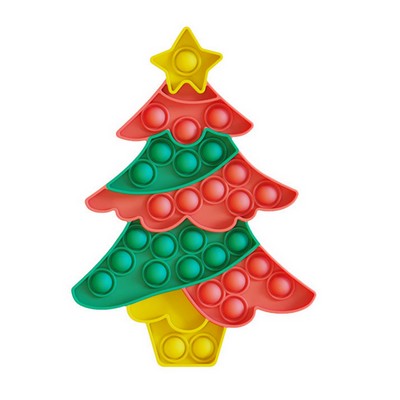 Christmas Tree Push Bubble POP Fidget Toys