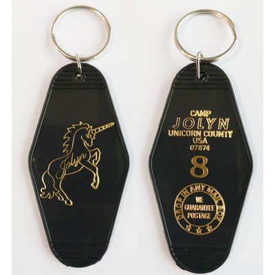 Plastic Hotel Keychain Motel Key Tag