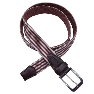 Perforated Elastic Woven Belt Needle Buckle Elastic Belt Casual woven belt