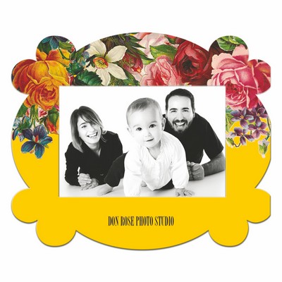 Offset Printed Rectangle Photo Frame w/Easel Back (4"x6" Photo)