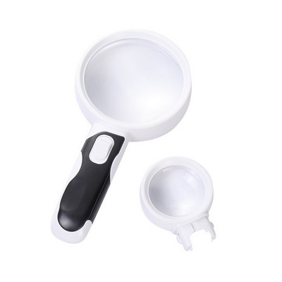 5x 10x LED Magnifying Glass Set With 2-Lens