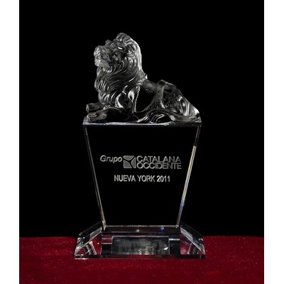 Crystal Sculpted Lion Award