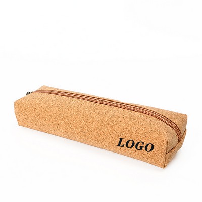 Natural Cork Zipper Pencil Case