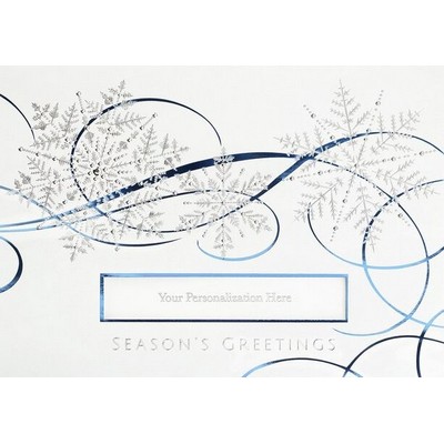 Swirling Ice Die Cut Card