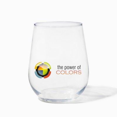 16oz Stemless Wine Glass 24 Pack - Printed