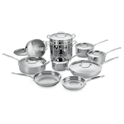 Cuisinart Chef's Classic 17 Piece Stainless Cookware Set