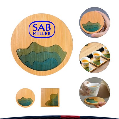 Bamboo Teacup mat(89*89*8mm)