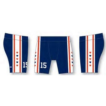 Double Side Striped Hockey Pant Shell w/Vertical Pattern