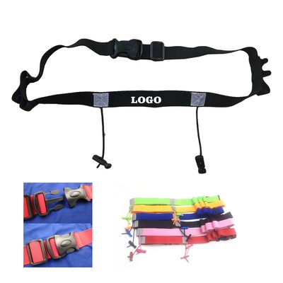 Reflective Multifunction Race Number Belt MOQ 50PCS