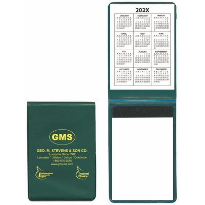 Standard Vinyl Memo Book with 30-Page Pad