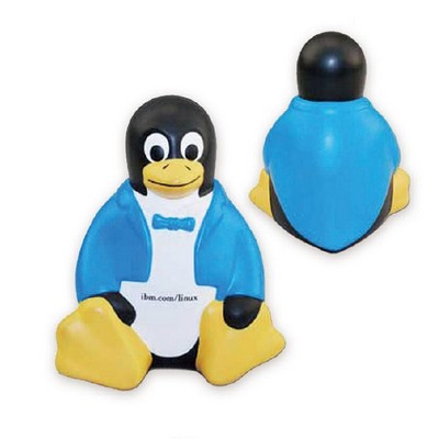 Custom Sitting Penguin Stress Reliever