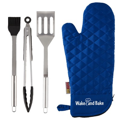 BBQ Grilling Mitt Kit