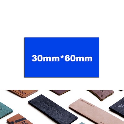 30 x 60 mm Leatherette Patch Faux Leather Patch Cloth Mark