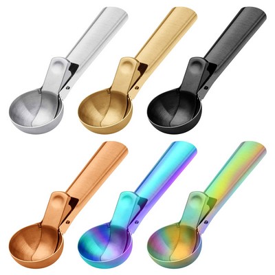 Stainless Steel Ice Cream Scoop w/Trigger