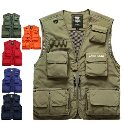 Casual Outdoor Work Safari Fishing Photo Vest