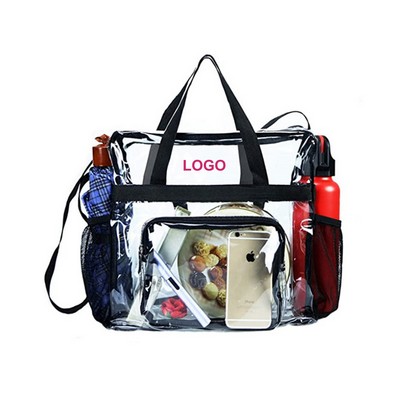 Clear Tote Bag with Zipper Closure (direct import)